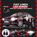 Fiat Linea 2007-2017 Kısa Far Uyumlu Şimşek Etkili Led Xenon Light Series H7
