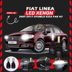 Fiat Linea 2007-2017 Kısa Far Uyumlu Şimşek Etkili Led Xenon Light Series H7