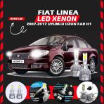 Fiat Linea 2007-2017 Uzun Far Uyumlu Şimşek Etkili Led Xenon Performance Series H1