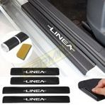 Fiat Linea 4 Adet Karbon Kapı Eşiği Sticker