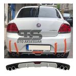 Fiat Linea Difüzör Arka Tampon Eki 4 Egzoz Çıkışlı Gri