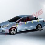 Fiat Linea Tk 2006 Üzeri Paslanmaz Çelik 8 Parça Krom Cam Çıtası