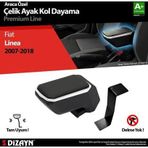 Fiat Linea Uyumlu Kol Dayama Kolçak Çelik Ayaklı ABS Gri 2007-2018 A+Kalite Parça