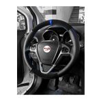 Fiat Palio Uyumlu Direksiyon Kilifi Alkantra Delikli Mavi Yuzuklu
