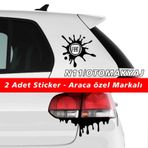 Fiat Palio Weekend Sticker 2Adet Kapı Far Tampon Bagaj Stickerıi