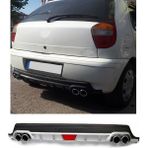 Fiat Palio Yeni Kasa Uyumlu Body Kit Difüzör 4 Çıkış Yuvarlak Gri Model 1