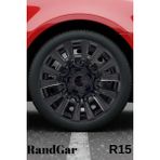 Fiat Punto 15'' Inç Jant Kapağı (4 Adet) Siyah S107