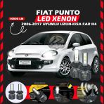 Fiat Punto 2006-2017 Uzun - Kısa Far Uyumlu Şimşek Etkili Led Xenon Premium Series H4