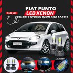 Fiat Punto 2006-2017 Uzun - Kısa Far Uyumlu Şimşek Etkili Led Xenon Pro Series H4