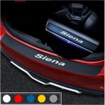 Fiat Siena İçin Özel Yeni Uyumlu Aksesuar Oto Bagaj Ve Kapı Eşiği Özel Yeni Sticker Seti Karbon