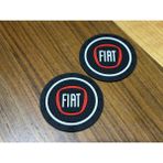 Fiat Silikon Bardaklık Altlığı 2’li Set Araç Içi Bardak Altlığı Aksesuar Fiat Logolu 72MM