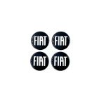 Fiat Tasarım Damla Sticker Siyah Fiat Jant Göbeği 5.5cm Uyumlu