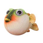 Fiauli 26/33/43 cm Pufferfish Peluş Oyuncak, Çirkin ve Sevimli Hayvan Bebek, Yumuşak Rahat Kabarık Kırlent Yastık, PP Pamuk Yumuşak Simülasyon Küre Balık Kanepe Süs Dekor