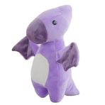 Fiauli 30/50 cm Peluş Dinozor Bebek, Yumuşak PP Pamuk Dolgu Kabarık Doldurulmuş Tyrannosaurus Rex Kırlent Yastık, Çocuklar için Küçük Tombul Peluş Bebek - Mor L