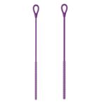 Fiauli Hasır fırça, temizlik için, deforme olmaz, 2 adet silikon set, gıda derinliği, pipet, ısıya dayanıklı, bulaşık makinesi, esnek kıllar, kaymaz mor, 1 set
