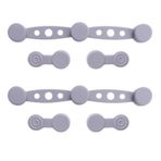 Fiauli Hızlı serbest bırakma parşömen kağıdı tutucu mıknatıslı silikon toka hava freneuung aksesuar ısıya dayanıklı klips Liner Easy Food-Safe fritting Secure Clamp gri 4 adet