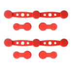Fiauli Hızlı serbest bırakma parşömen kağıdı tutucu mıknatıslı silikon toka hava freneuung aksesuar ısıya dayanıklı klips Liner Easy Food-Safe fritting Secure Clamp kırmızı 4 adet