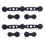 Fiauli Hızlı serbest bırakma parşömen kağıdı tutucu mıknatıslı silikon toka hava freneuung aksesuar ısıya dayanıklı klips Liner Easy Food-Safe fritting Secure Clamp siyah 4 adet