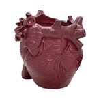Fiauli Kalem tutucu, yazı masası düzenleyici, yaratıcı yazı gereçleri, küçük insan kalbi şeklinde, 3D gerçekçi anatomi, makyaj fırçası kalemleri için, çok fonksiyonlu bellek, kırmızı