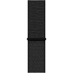 Fibaks Apple Apple Watch 10/11/9/8/7/6/5/4/3/SE/ULTRA/HK/PRO/MAX 49MM 46MM 45MM 44MM 42MM Kordon Kayış Bileklik Naylon Örgü Hasır Cırt Cırtlı Kaliteli Silikon - 40mm - Koyu Siyah