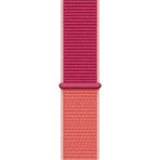 Fibaks Apple Apple Watch 10/11/9/8/7/6/5/4/3/SE/ULTRA/HK/PRO/MAX 49MM 46MM 45MM 44MM 42MM Kordon Kayış Bileklik Naylon Örgü Hasır Cırt Cırtlı Kaliteli Silikon - Nar