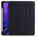 Fibaks Apple iPad Air 11 10.9 Inç Air 4 5 6 2020 2022 2024 Kılıf Tri Folding Standlı Kalemlikli Kalem Bölmeli 3 Katlamalı Standlı Uyku Modlu Smart Kapak - Siyah - Air 11 4/5/6