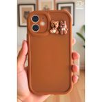 Fibaks Apple iPhone 11 Kılıf Desenli Tasarımlı Figürlü Kamera Korumalı Silikon Renkli Kapak - Cute İkili