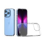 Fibaks Apple iPhone 13 Pro Kılıf Yumuşak Şeffaf Ince Esnek Renksiz Silikon Kapak