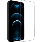 Fibaks Apple iPhone 13/13 Pro/14/16E Ekran Koruyucu Tam Ekran Temperli Sert Cam 9H Kırılmaz Cam Koruma Maxi - Şeffaf