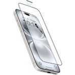 Fibaks Apple iPhone 14 Pro Max Tam Ekran Koruyucu Kırılmaz Cam 9H Temperli Koruma Dayanıklı 5D - Şeffaf