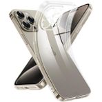 Fibaks Apple iPhone 15 Pro Kılıf Kamera Korumalı Şeffaf Ultra Ince Esnek Renksiz Silikon Kapak