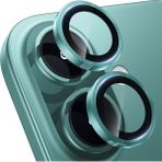 Fibaks Apple iPhone 16 Kamera Koruma Renkli Lens Koruyucu Temperli Cam Koruma - Açık Yeşil
