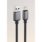 Fibaks Apple iPhone 2.1A Lightining Foneng Hızlı Şarj Kablosu 1 Metre 7 8 x Xr 11 12 13 14 Pro Max Plus - Siyah
