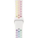 Fibaks Apple Watch Series 10/11 42MM 10/9/8/7/6/5/4/3/SE 41MM 40MM 38MM Kordon Kayış Bileklik Delikli Spor Band - Beyaz