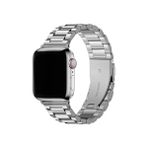 Fibaks Apple Watch Series 10/11 42MM 10/9/8/7/6/5/4/3/SE 41MM 40MM 38MM Kordon Paslanmaz Çelik Stainless Steel Baklalı Ayarlanabilir Akıllı Saat Kordonu - Gümüş - Apple 38mm
