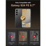 Fibaks Galaxy A35 / A55 / S24 FE Tam Ekran Şeffaf Kenarlı Tamperli Kırılmaz Cam Ekran Koruyucu - S24 FE / A35 / A55