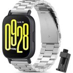 Fibaks Galaxy Watch Gear S3 (22 mm) Krd-04 Akıllı Saat Kordonu Metal Kordon Kayış Bileklik - Gümüş