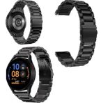 Fibaks Galaxy Watch Gear S3 (22MM) Krd-04 Akıllı Saat Kordonu Metal Kordon Kayış Bileklik - Siyah