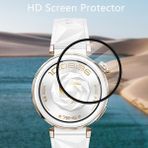 Fibaks Huawei Gt 5 Pro 42MM Uyumlu Tam Kaplayan Kavisli Siyah Çerçeveli Pet Saat Ekran Koruyucu - GT5 Pro 42mm