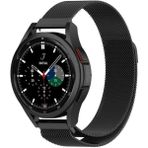 Fibaks Huawei Gt3 - Gt3 Elegant 42MM 20MM Uyumlu Metal Hasır Örgü Mıknatıslı Milano Loop Kordon - GT3/GT3Elegant42mm - Siyah