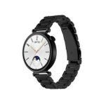 Fibaks Huawei Gt4 41MM Kordon Paslanmaz Çelik Stainless Steel Baklalı Ayarlanabilir Akıllı Saat Kordonu - GT4 18mm - Siyah
