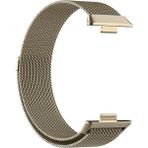 Fibaks Huawei Watch Fit 3 - Fit 4 - Fit 4 Pro Uyumlu Saat Kordonu Metal Örgü Hasır Kordon Bileklik - HW Fit 3 - Starlight