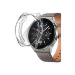 Fibaks Huawei Watch Gt3 Pro 46MM Uyumlu Parlak Silikon Kasa ve Ekran Koruyucu 360 Koruma