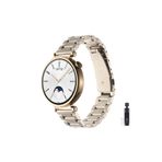 Fibaks Huawei Watch GT4 41mm Paslanmaz Çelik Stainless Steel Baklalı Ayarlanabilir Akıllı Saat Kordonu