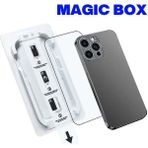 Fibaks iPhone 15 - 16 Premium Quality Hd+ Glass Uygulama Aparatlı Tam Ekran Koruyucu Kırılmaz Cam - Şeffaf - iPhone 16