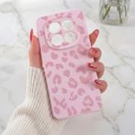Fibaks Redmi Note 15 Pro 5g Pembe Pembe Leopar Desenli Silikon Kapak - Pembe - Leopar