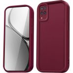 Fibaks Samsung Galaxy A12/M12 Uyumlu Kılıf Kamera Korumalı Yumuşak Dokulu Darbe Emici Bordo Silikon Kapak - Mürdüm