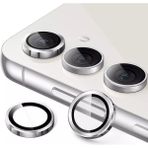 Fibaks Samsung Galaxy A16 Uyumlu Kamera Koruma Renkli Lens Koruyucu Temperli Cam Koruma - Gümüş