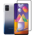 Fibaks Samsung Galaxy M31S Tam Ekran Koruyucu Kırılmaz Cam 9H Temperli Koruma Dayanıklı 5D - Şeffaf