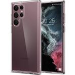 Fibaks Samsung Galaxy S22 Ultra Kılıf 3D kamera Korumalı Şeffaf Yumuşak Süper Silikon Kapak